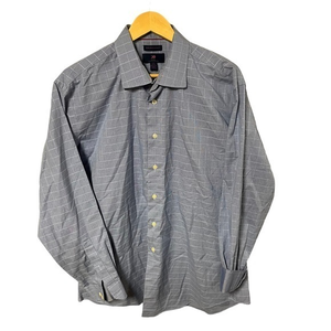 Egara men’s size 17‎ 34-35 blue long size button down shirt